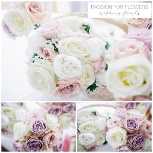 Blush Pink Nude Rose Wedding Bouquets
