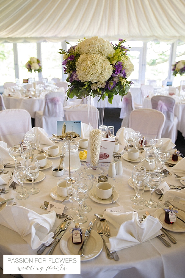 nailcote hall wedding flowers tall centrepieces