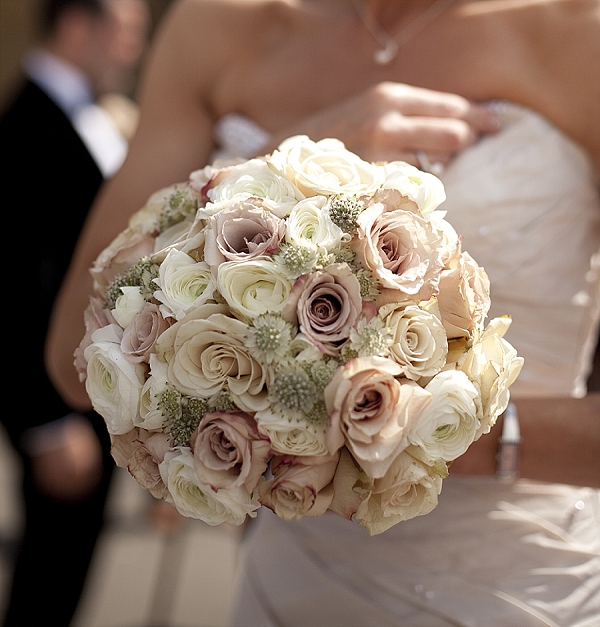 nude rose wedding bouquets