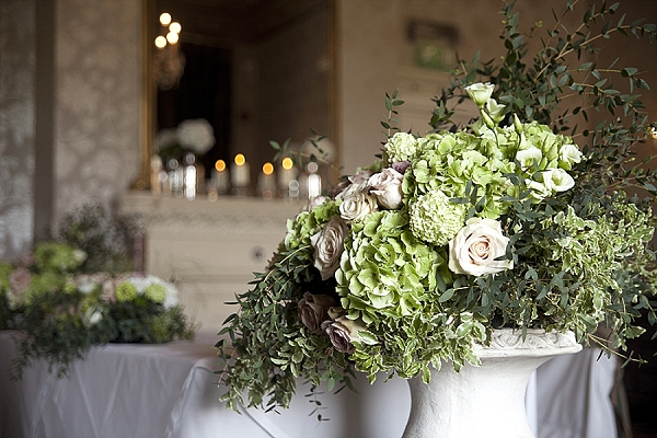 walton hall wedding flowers stone urn green flowers wedding ceremony passion for flowers