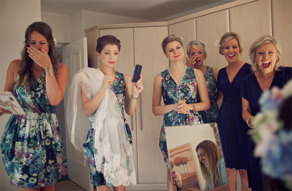 floral bridesmaids dresses