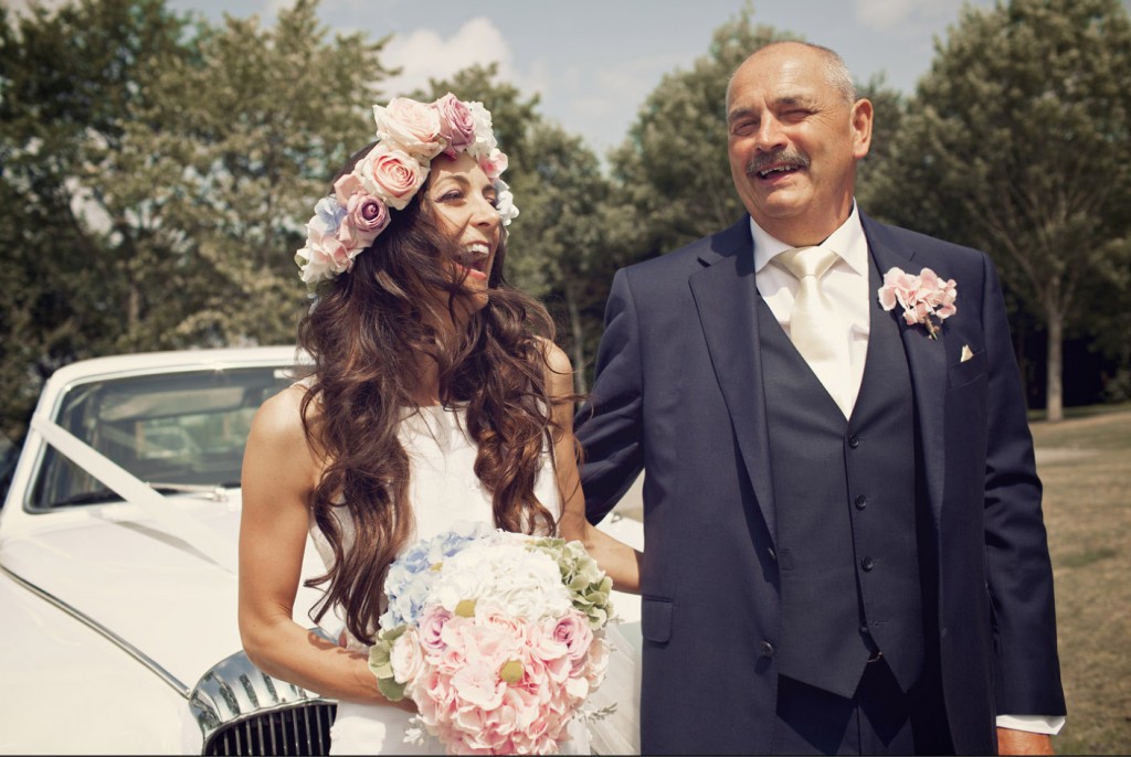 pink blue green flower crowns shustoke farm barns summer wedding florist passion for flowers