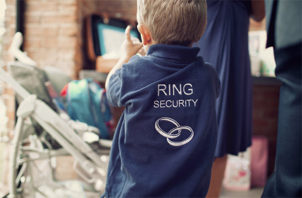 ring security t shirt for young ring bearers