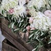 shustoke farm barns wedding flowers passion for flowers rustic vintage wooden crates with wild flowers