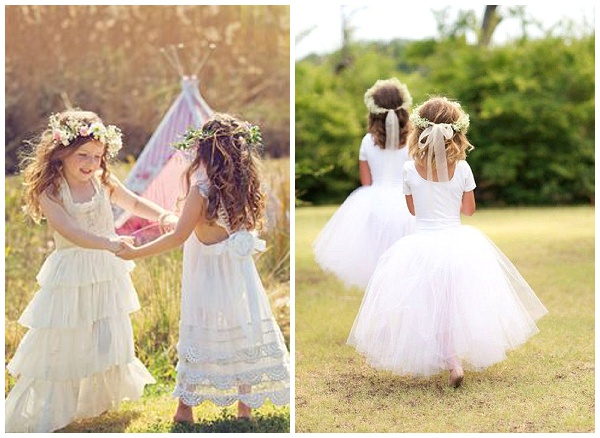 flower girl gypsophila headband