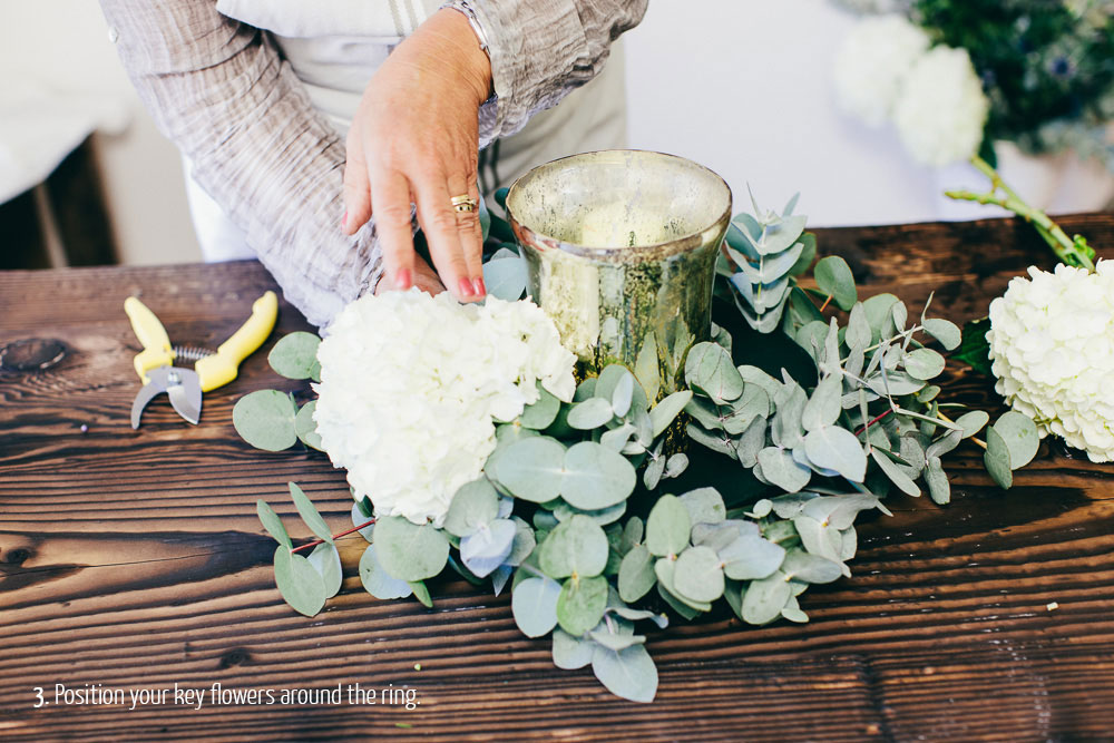 step by step guide how to make wedding centrepieces - rustic glamour (5)