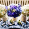 BLUE HYDRANGEAS CREAM ROSES WEDDING BOUQUETS PASSION FOR FLOWERS (3)