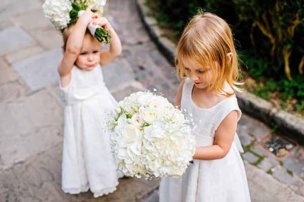 CREAM HYDRANGEAS CREAM ROSES WEDDING FLOWERS BOUQUETS