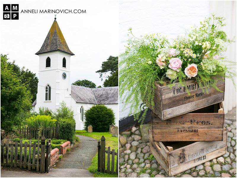 Iscoyd-Park-Wedding-Flowers-flowers-in-wooden-crates-country-church