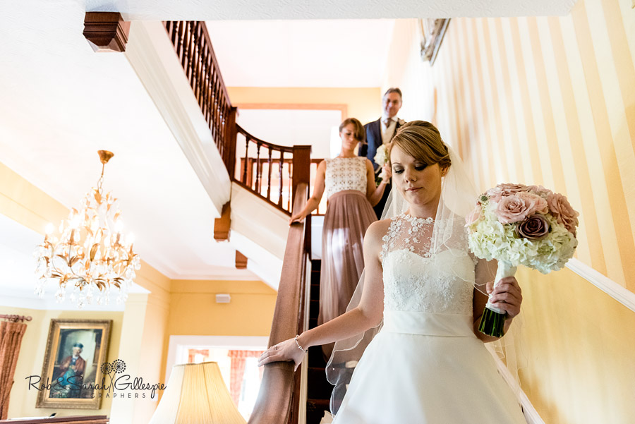 dusky pink rose brides bouquet