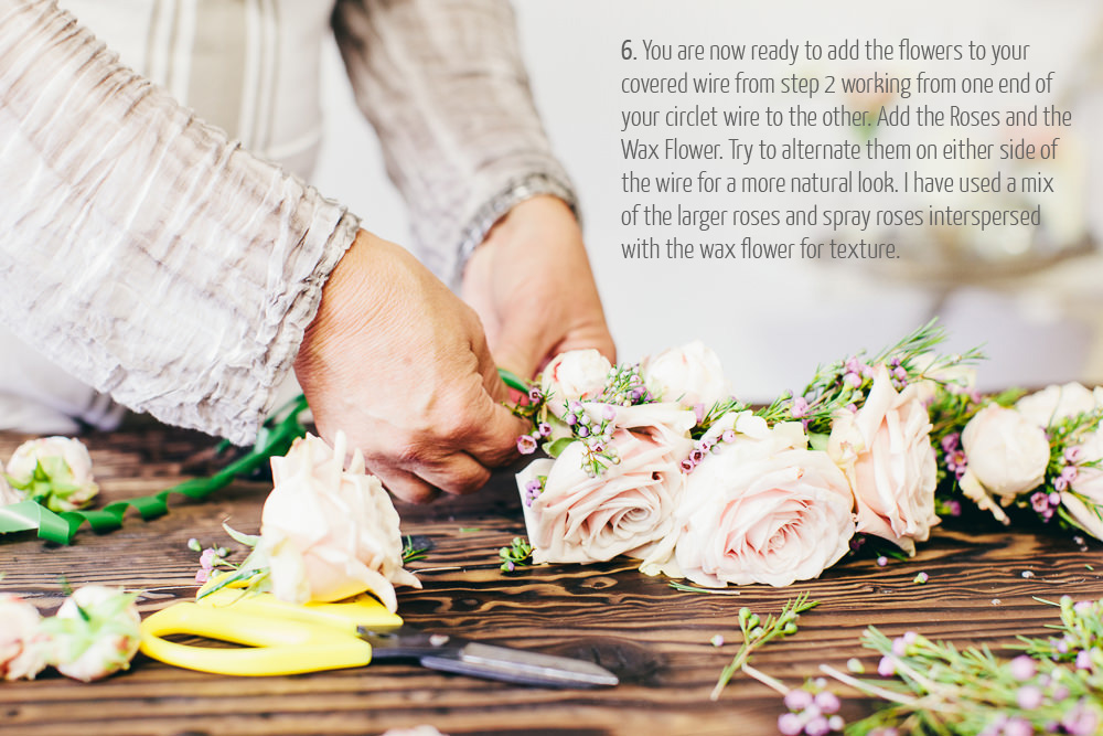 how to make a flower crown by Passion for Flowers