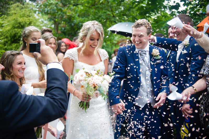 Confetti Throwing Hampton Manor Wedding Bouquet by Passion for Flowers