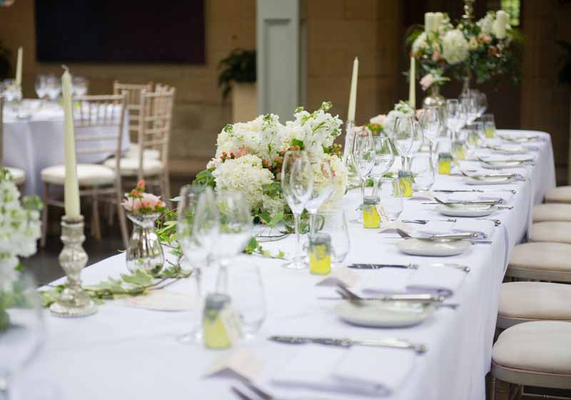 Long Top Table Wedding Flowers Hampton Manor Passion for Flowers