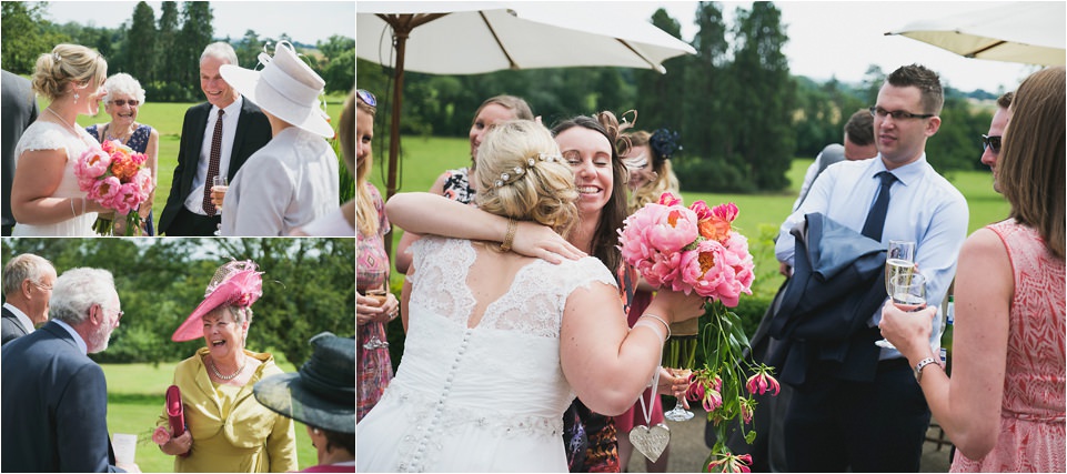 Bright Coral Peonies Bouquets Passion for Flowers Kilworth House Wedding Florist (20)