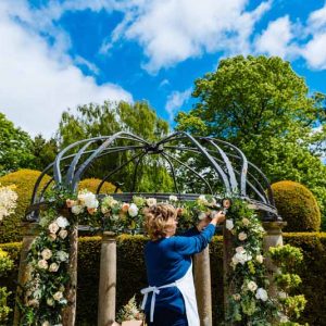 Passion-for-Flowers-behind-the-scenes-creating-a-floral-arch-at-Birtsmorton-Court