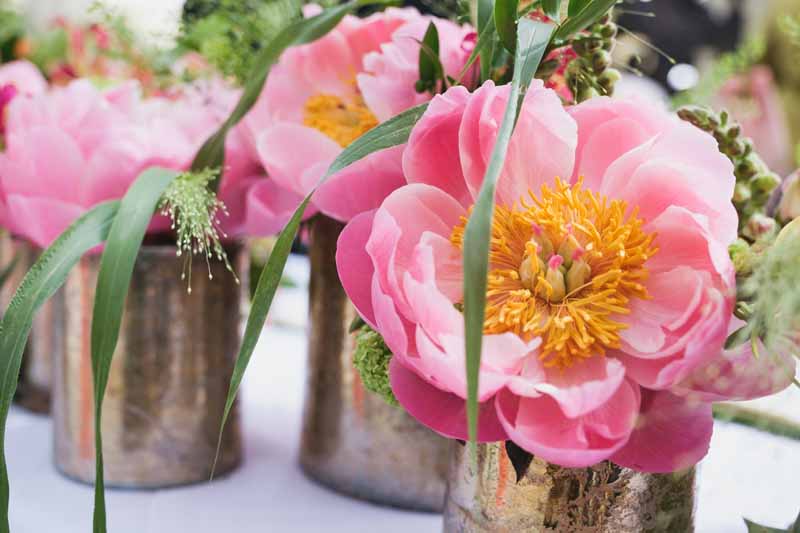 coral and gold wedding flowers (1)