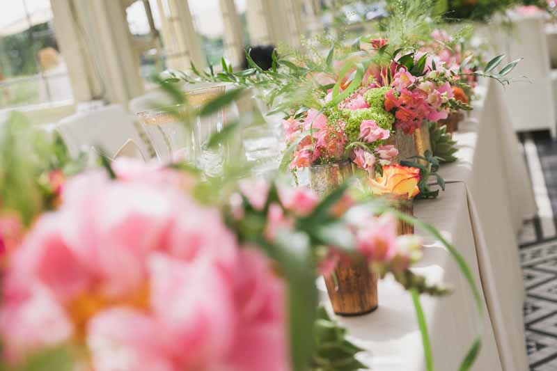 top table wedding flowers luxe wedding by Passion for Flowers (2)