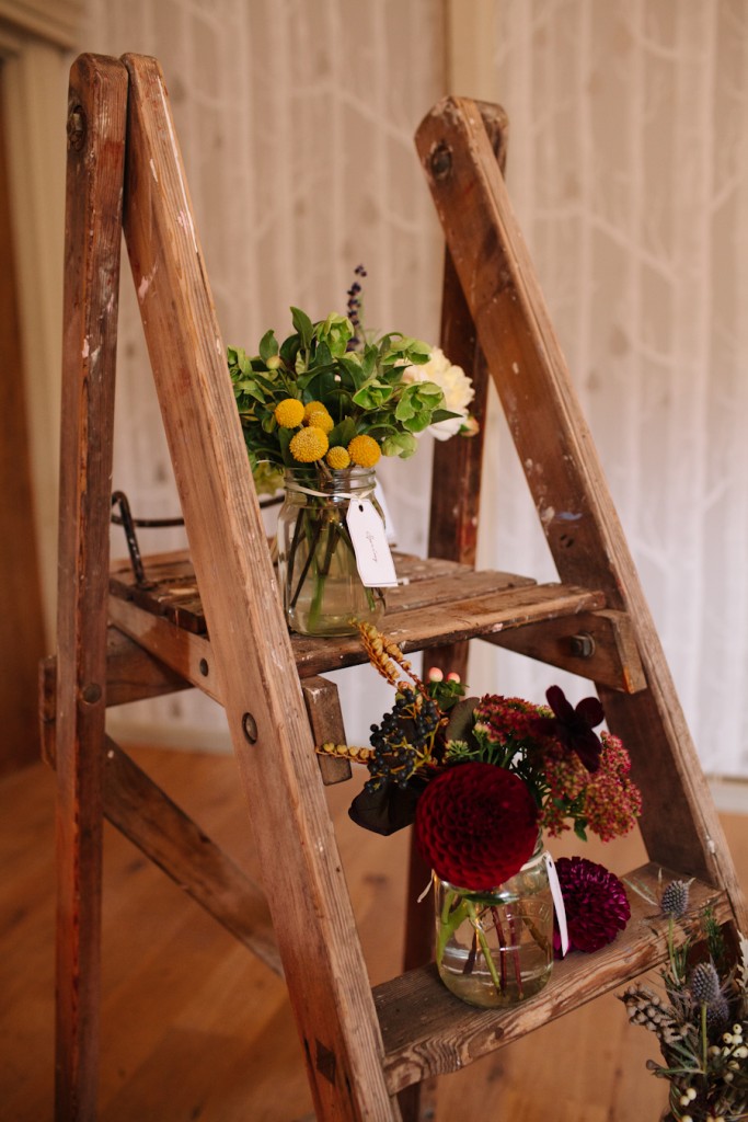 rustic ladders table plan by passion for flowers