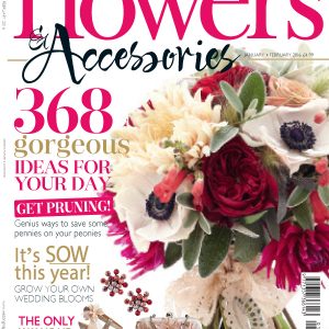 wedding flowers and accessories magazine logo front cover jan feb 2016