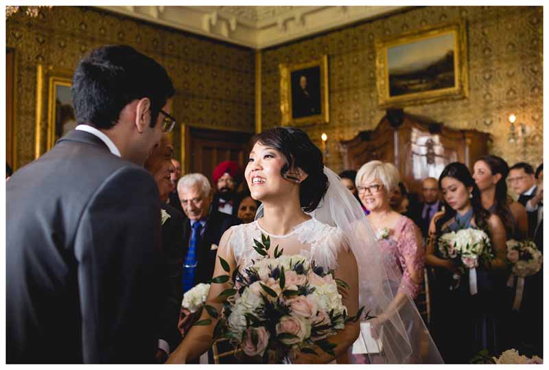 Elegant English wedding ceremony at manor house - flowers by Passion for Flowers (1)