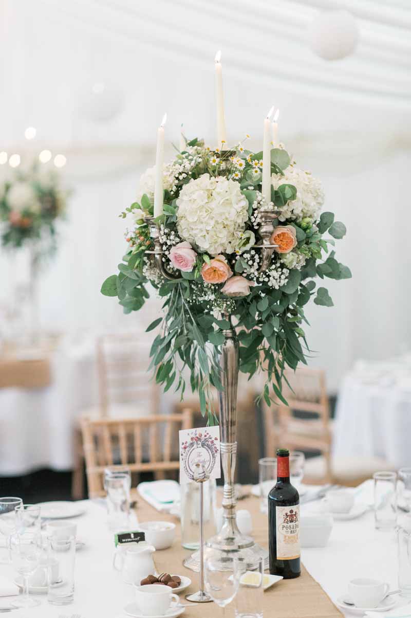 Candelabra Wedding Centrepieces Passion For Flowers