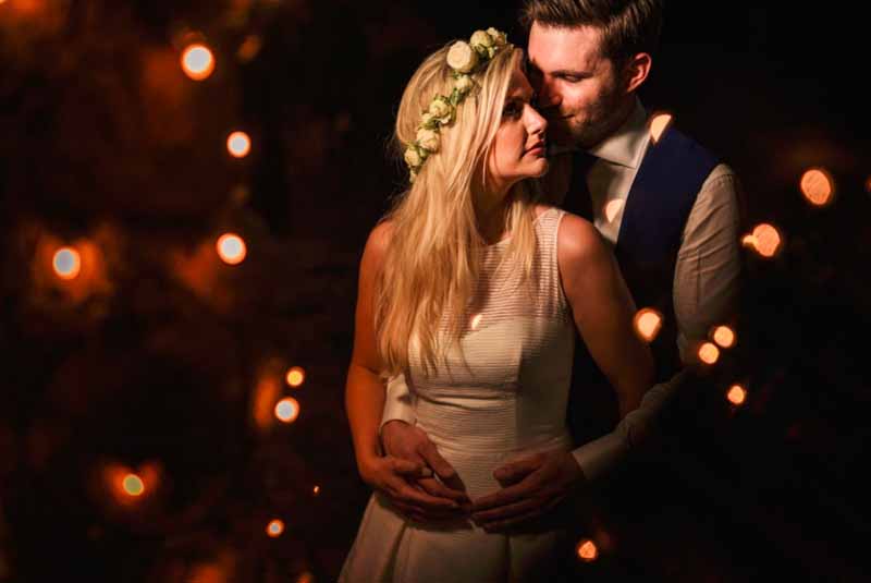 flower crown for brides for the evening