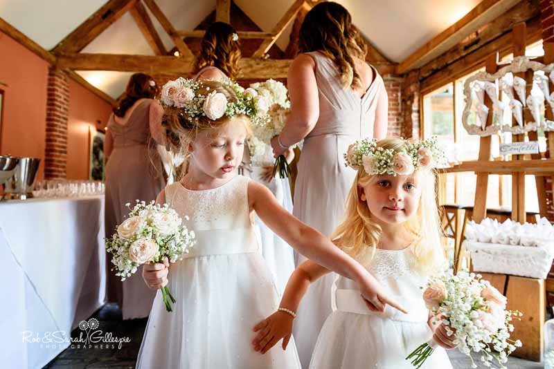 Cute flower girls flower crowns hair flowers and bouquets by Passion for Flowers