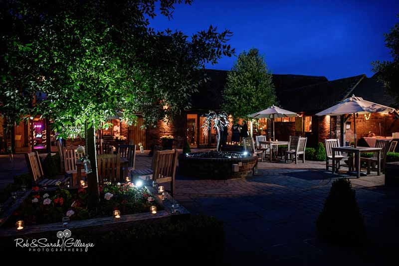 candles in jam jars as tea lights for outdoor wedding lanterns shown here at Packington Moor (2)