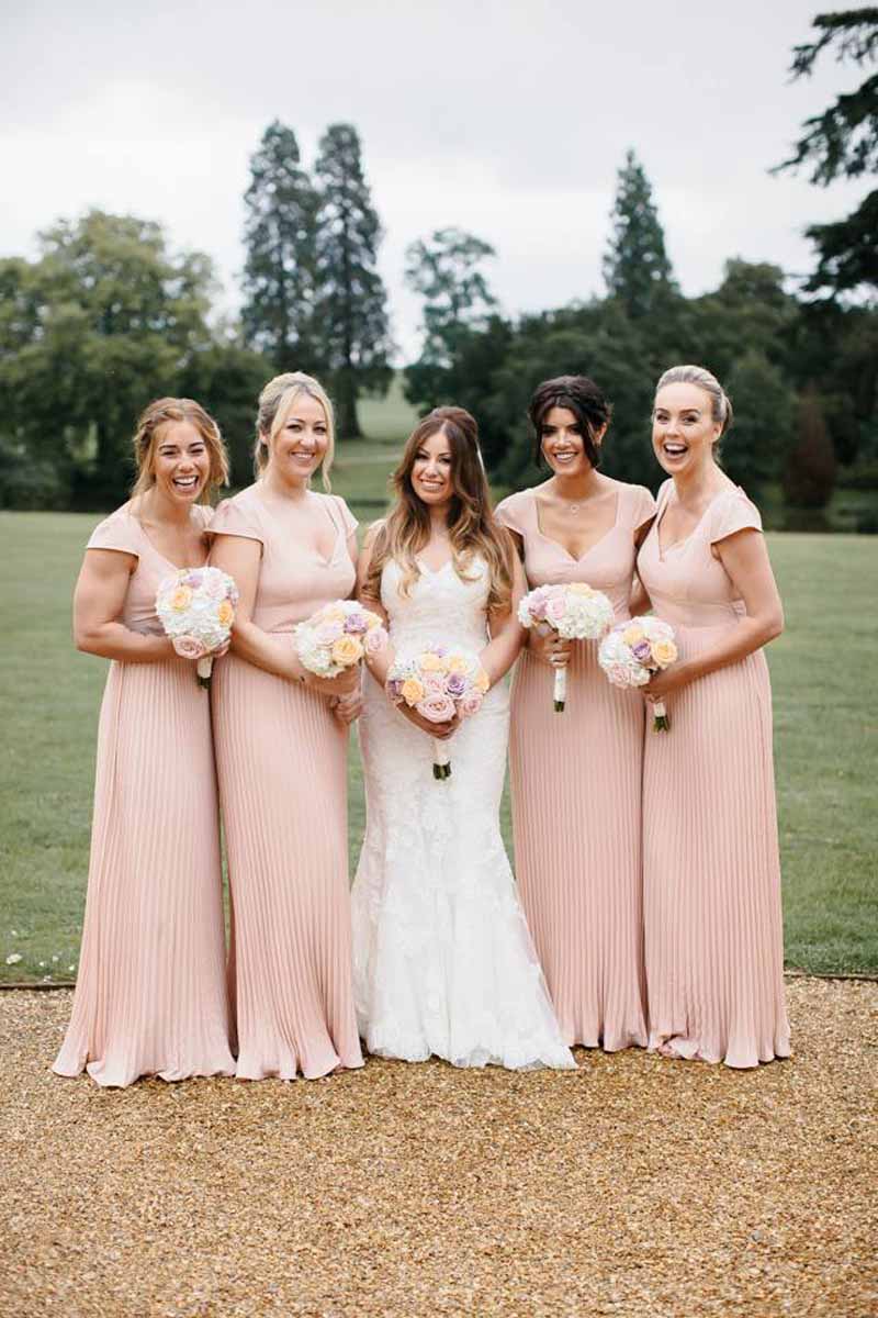 blush-pink-bridesmaids-dresses-bouquets-by-passion-for-flowers