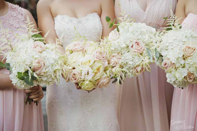 Bridesmaids-bouquets-soft-pink-roses-blush-pink-dresses