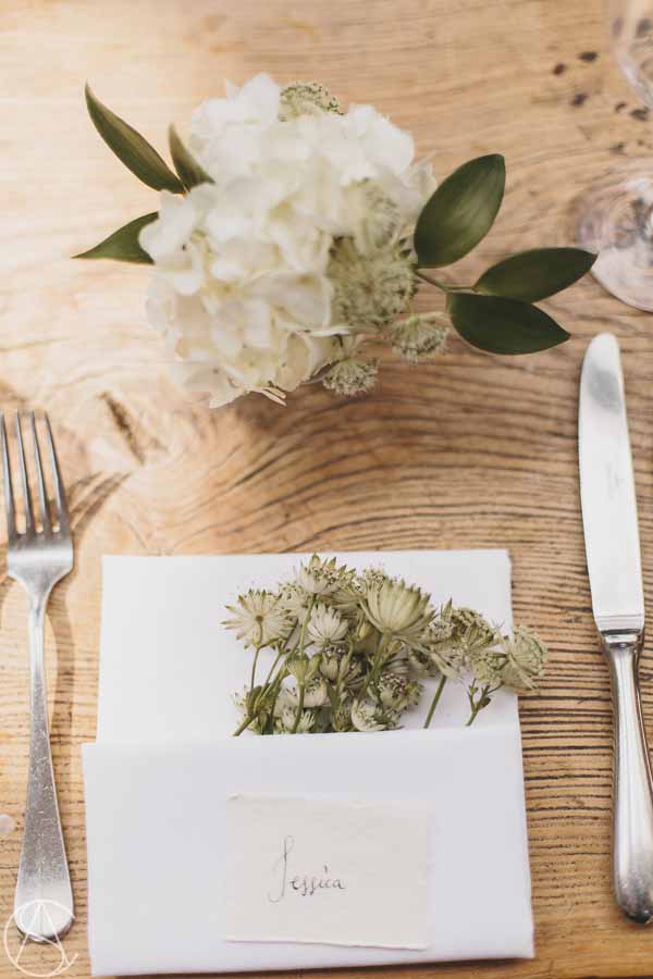 place-settings-natural-astrantia-hydrangeas-calligraphy-hampton-manor-wedding-florist-passion-for-flowers-29