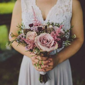 dusky-pink-rose-bouquet-loose-with-astilbe-foliage-sudeley-castle