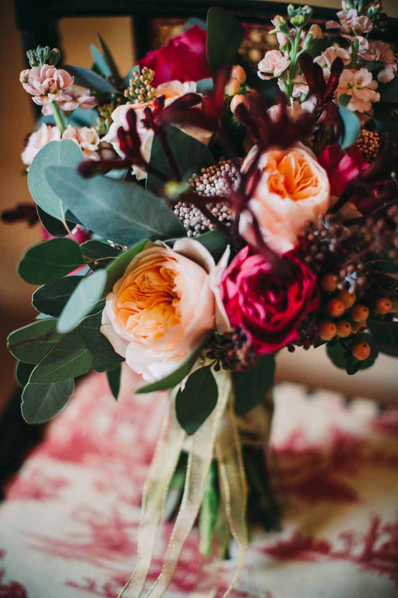 autumn-wedding-bouquet-deep-red-pink-peach-david-austin-roses-by-kmorganflowers-1