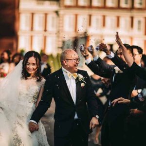 confetti-throwing-at-knowsley-hall-wedding-2