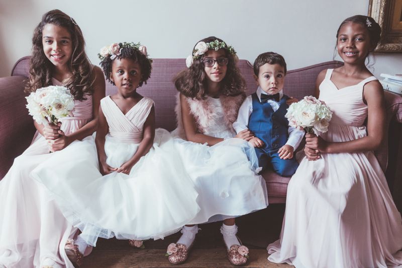 Flower crowns and boquets for flower girls