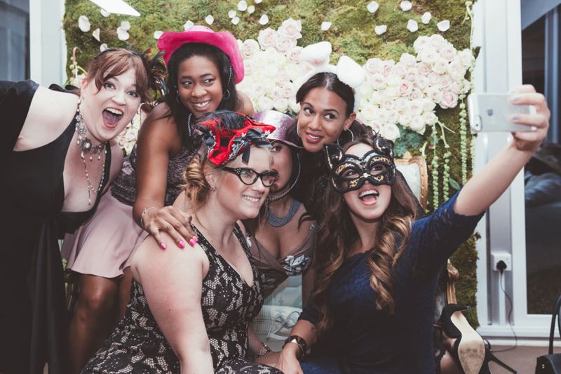 Moss and rose flower wall backdrop for photo booth by Passion for Flowers at Iscoyd Park