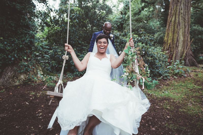 Wedding swing flowers Passion for Flowers