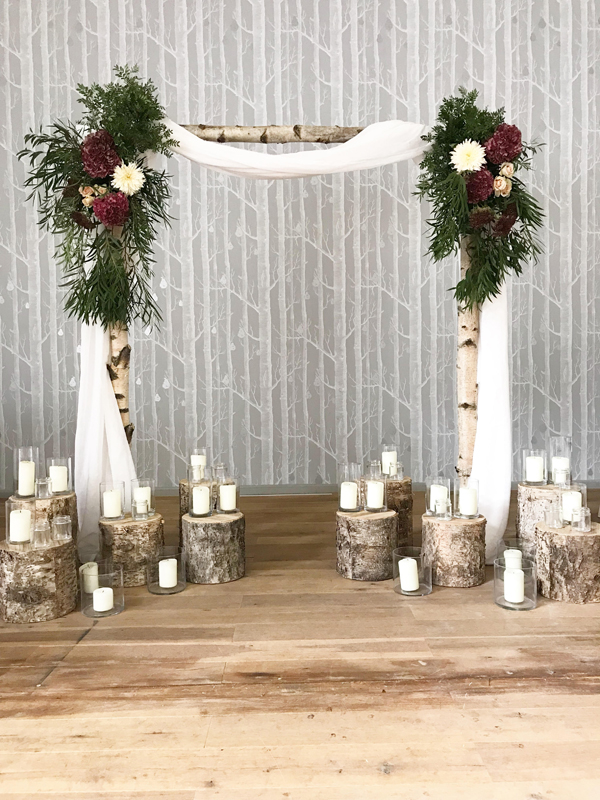 Birch Wedding Ceremony Arch For Rustic Weddings Passion For Flowers