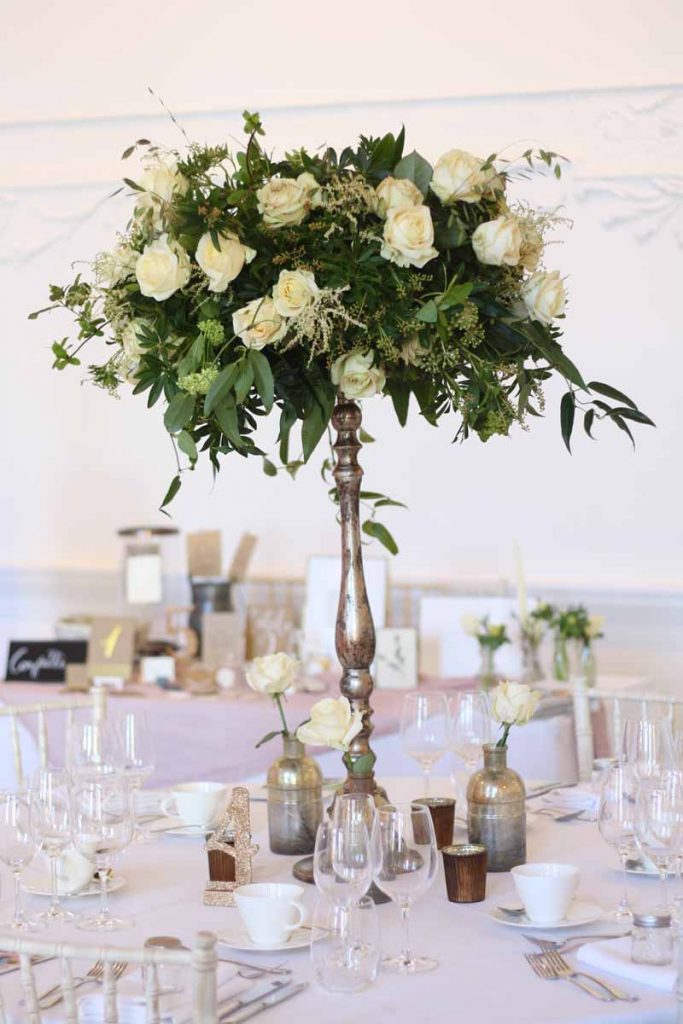 Compton Verney Wedding CENTREPIECES by Passion for Flowers