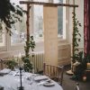 Rustic Birch Arch Scroll Backdrop Hampton Manor Wedding Florist Passion for Flowers