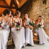 Bridesmaids dresses pale lilac grey