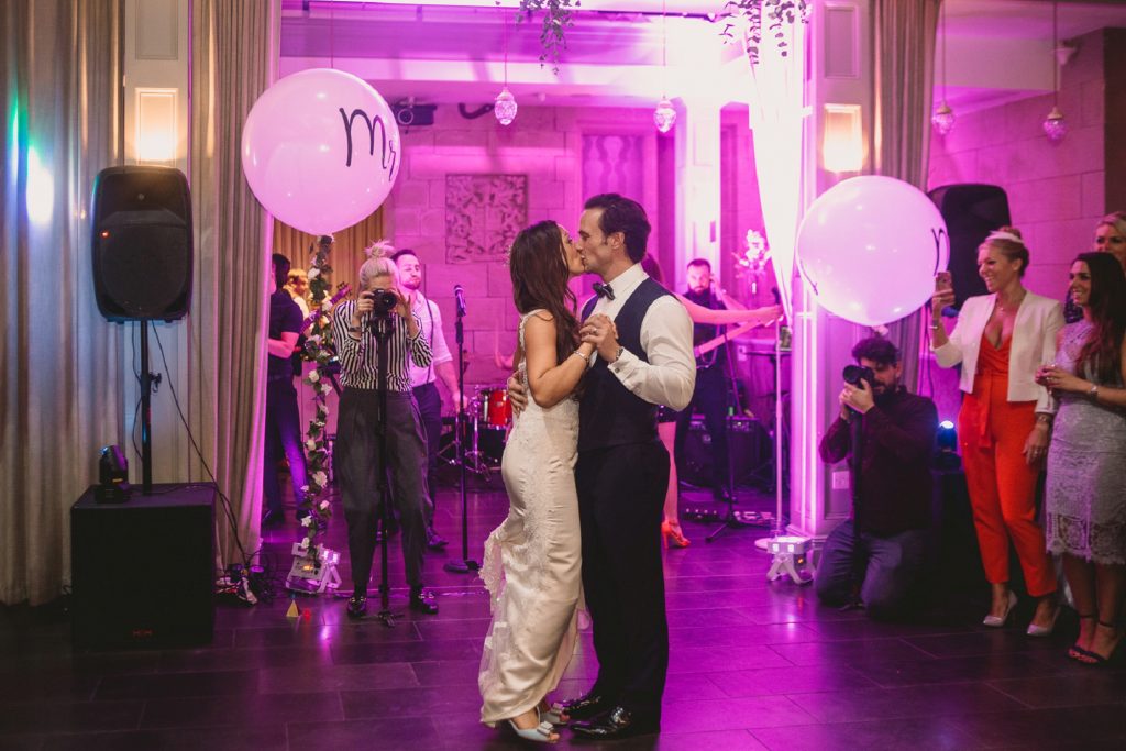 first dance with mr mrs balloons