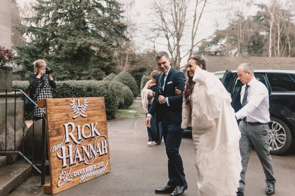 winter wedding signs Hampton Manor