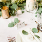 Gold and Green wedding table styling centrepiece ideas - florist Passion for Flowers
