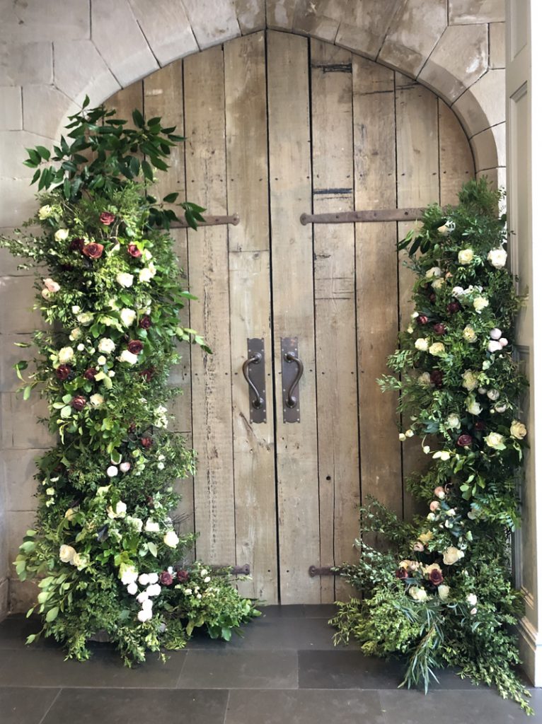 Organic Style Wedding Arch Asymmetric Doorway Florals By Passion