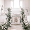 Pampas grass deconstructed arch ceremony flowers Passion for Flowers