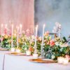 Long top table or guest table garland of flowers Passion for Flowers Karen Morgan