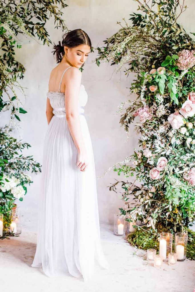 Stunning asymmetric arch wedding ceremony backdrops Passion for Flowers