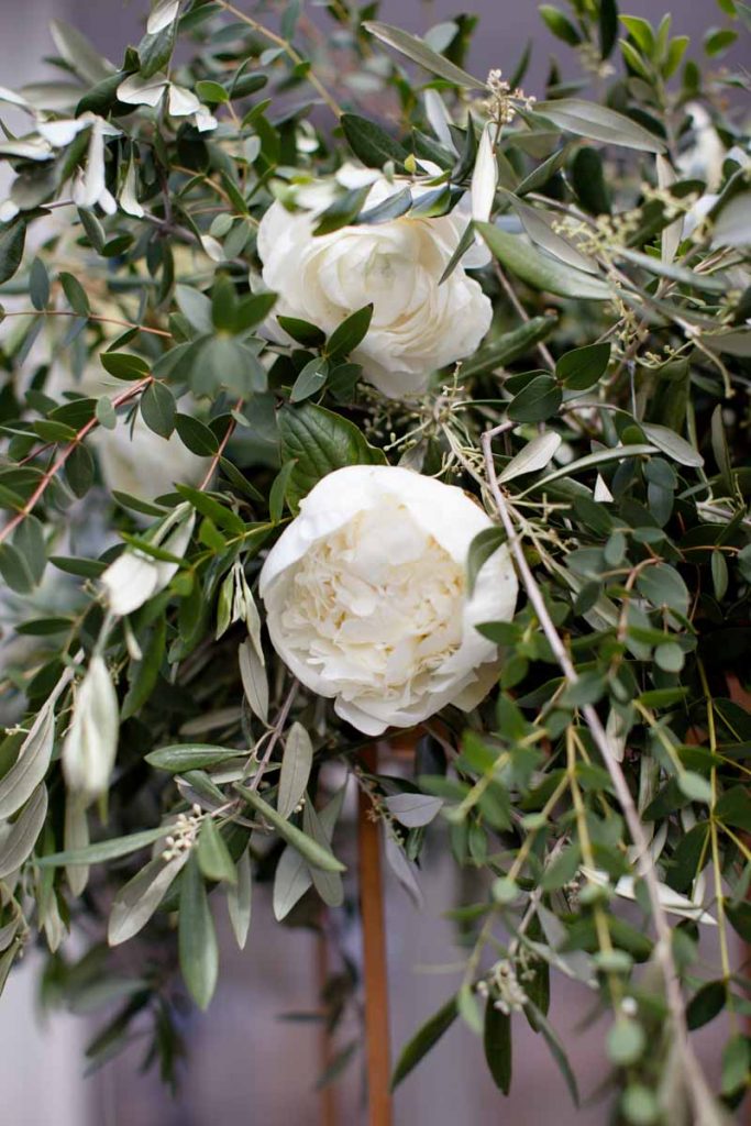 Garden roses white wedding flowers
