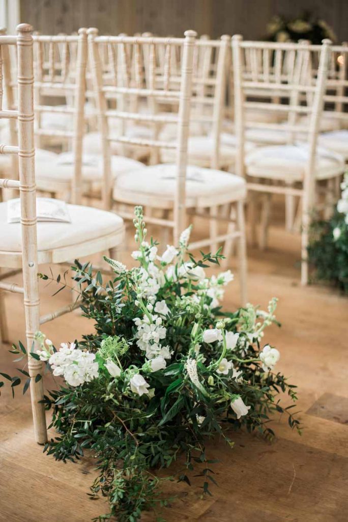 Natural meadow style wedding flowers wedding ceremony